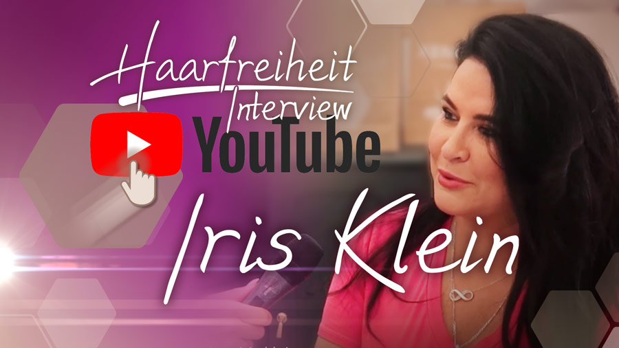 Linkbild Iris Klein zum Youtube-Video Interview zur dauerhaften Haarentfernung bei Haarfreiheit