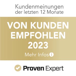 Auszeichnung von Proven Expert für Kundenempfehlungen dauerhafte Haarentfernung von Haarfreiheit